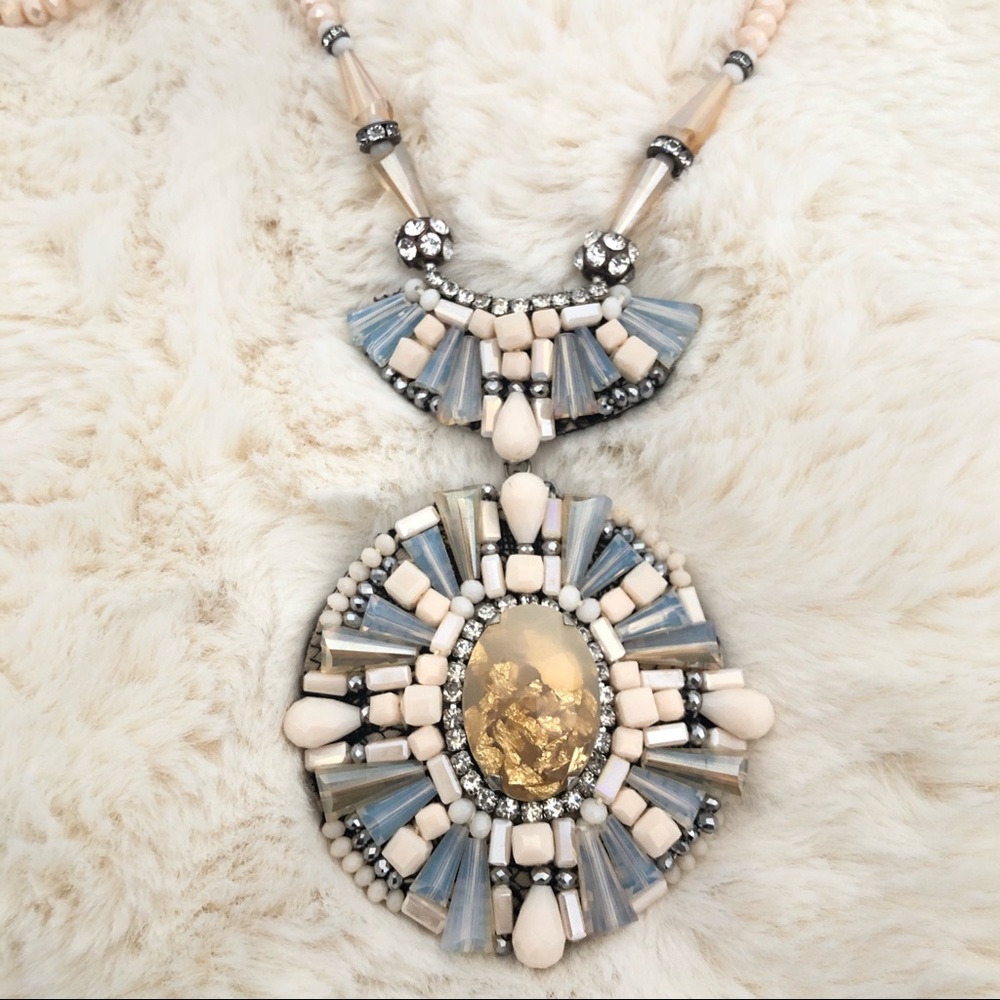 Rush by Denis and Charles long statement necklace
